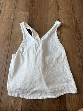 We The Free White V-Neck Racerback Tank